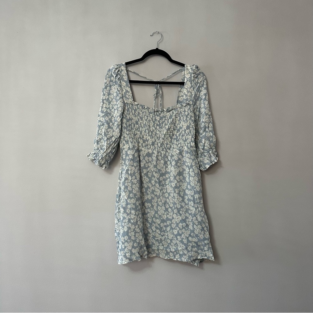 REFORMATION smocked mini dress Zaria